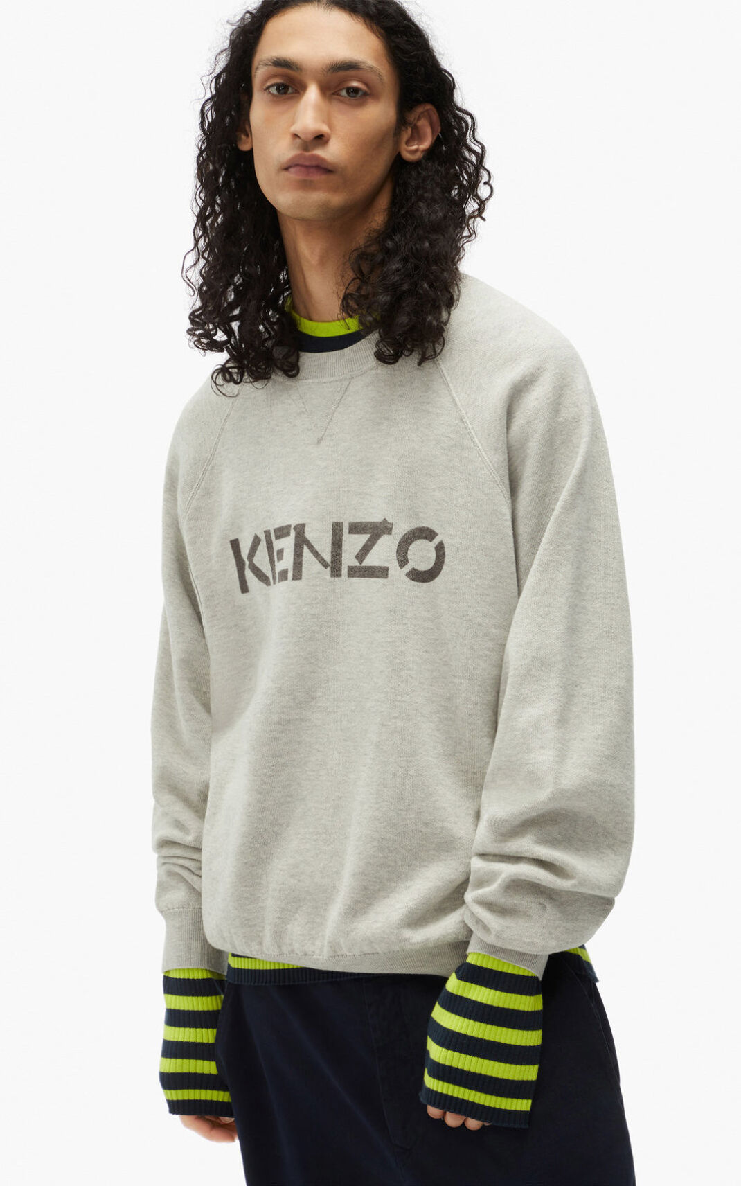 Kenzo logo Pulóver Férfi Szürke | ID.369290